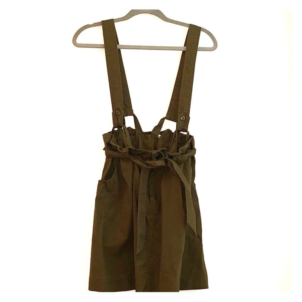 BDG Army Green Skirt W/ Suspenders BARELY WORN